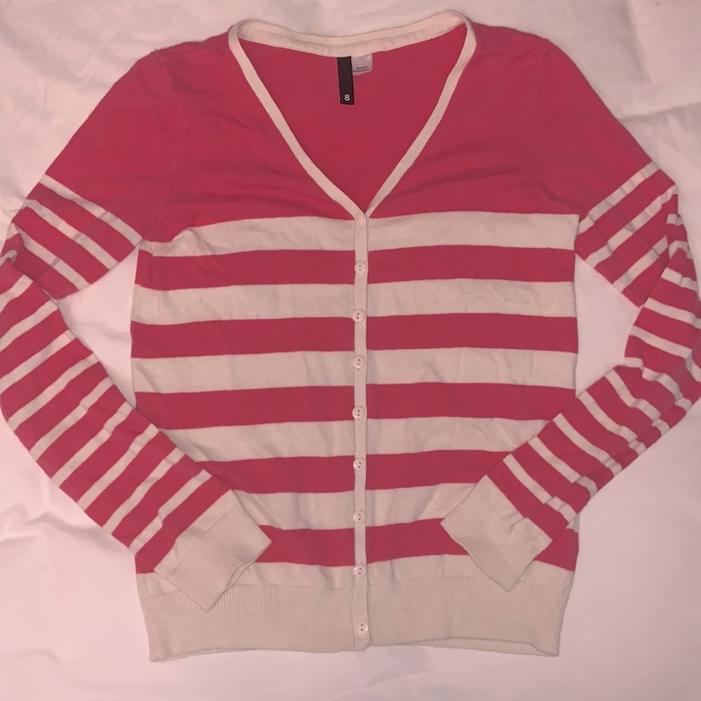 H&M striped cardigan